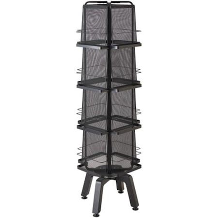 Betterbeds Onyx Mesh Rotating Magazine Stand - Black BE2656246